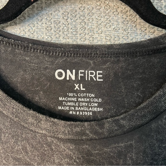Awesome Distressed Tee! Brand: OnFire 🔥 - Picture 3 of 12